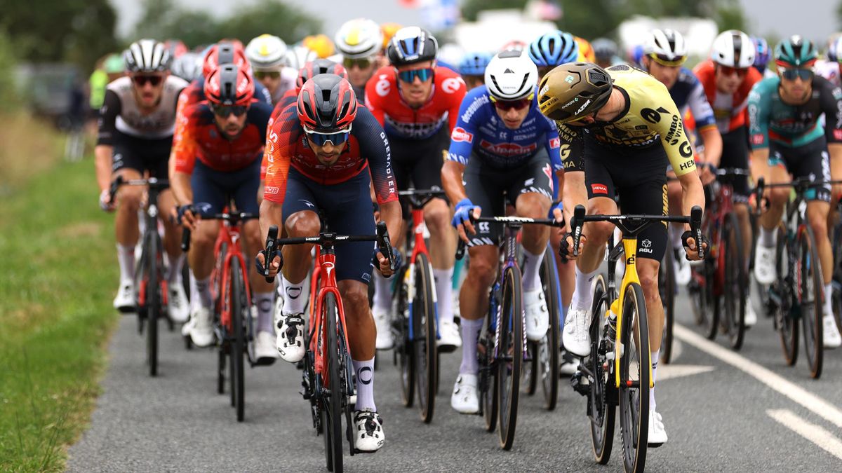 Das Peloton auf der 11. Etappe der Tour de France.
