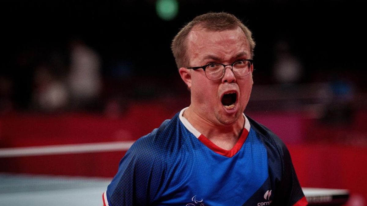 Thomas Bouvais, médaillé de bronze au tournoi par équipes classe 8 aux Jeux Paralympiques de Tokyo 2021