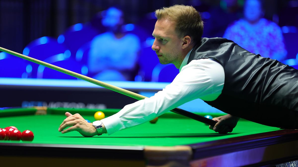Judd Trump in second-round action at the European Masters (WST)