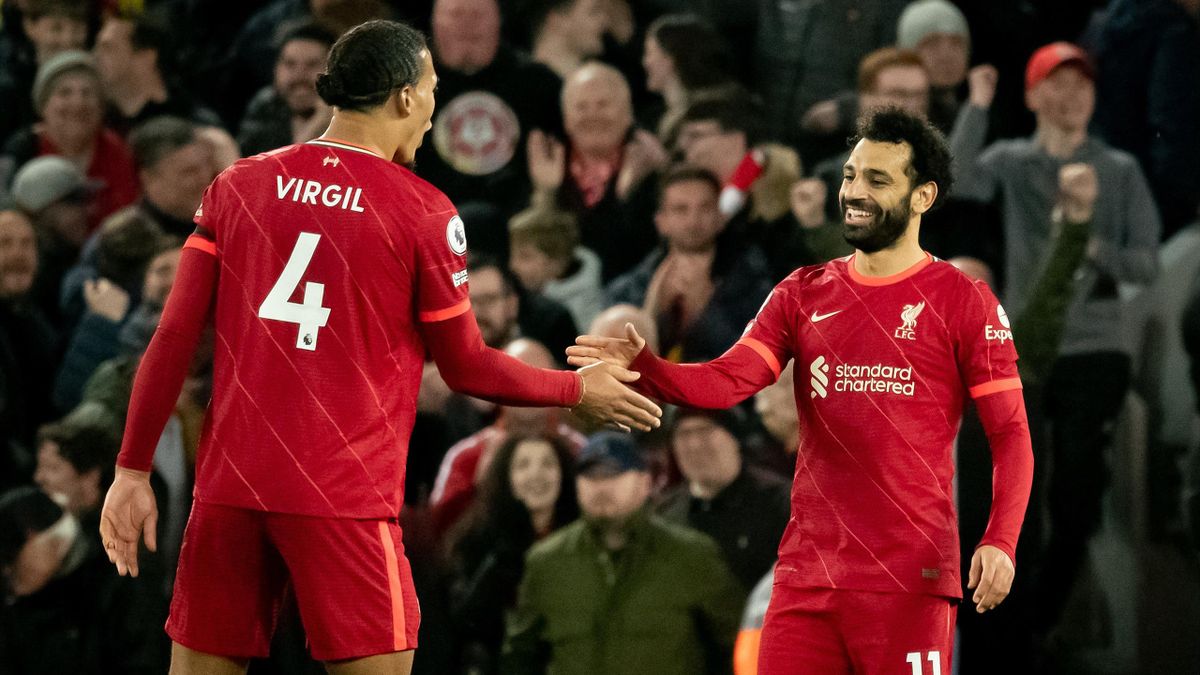 Virgil van Dijk și Mohamed Salah (Liverpool)