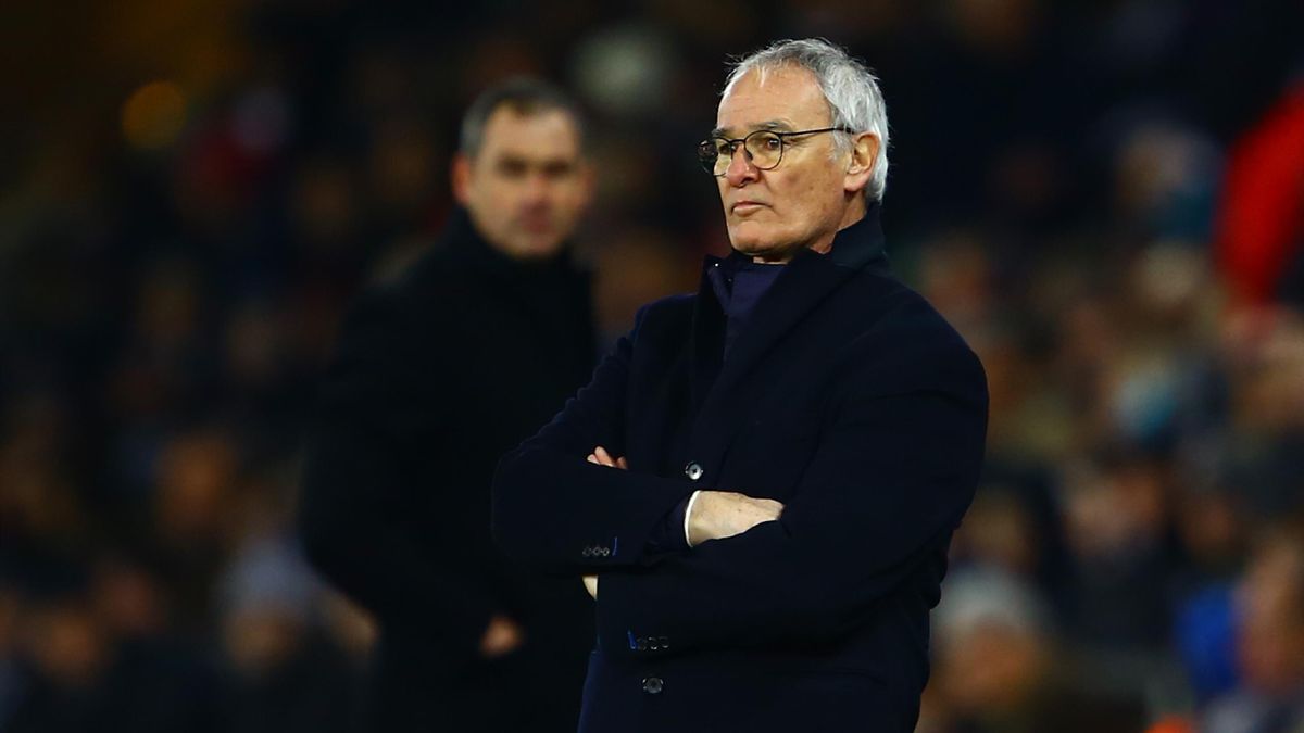 Leicester City manager Claudio Ranieri watches from the touchline