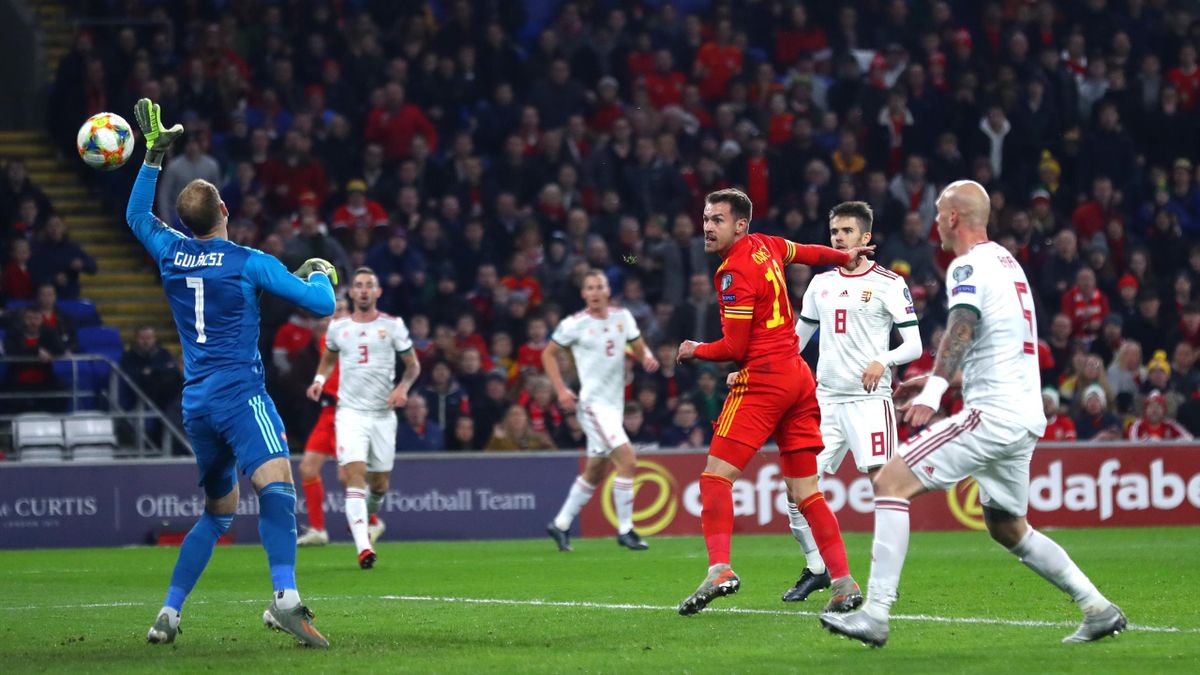Football News ron Ramsey Brace Secures Euro Place For Wales Eurosport