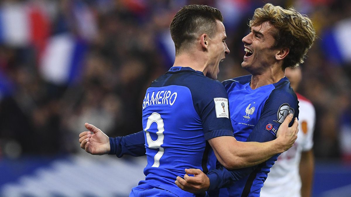 Les notes des Bleus : Griezmann et Gameiro, champagne et ...
