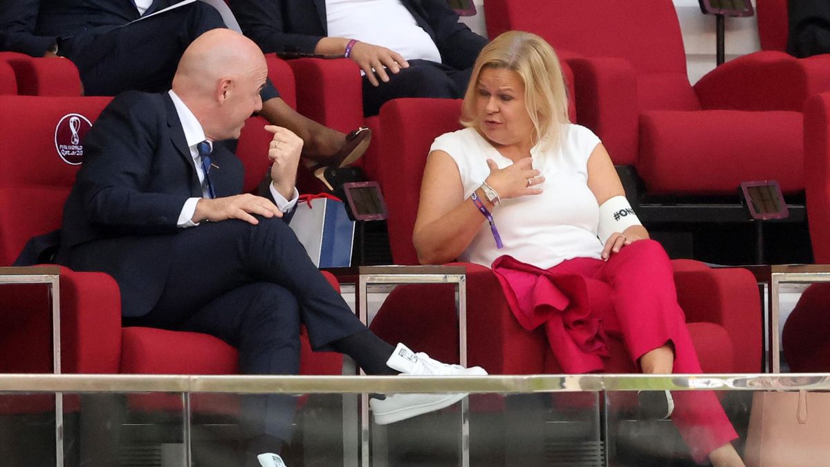 German And Belgian Ministers Wears One Love Armbands Near Infantino