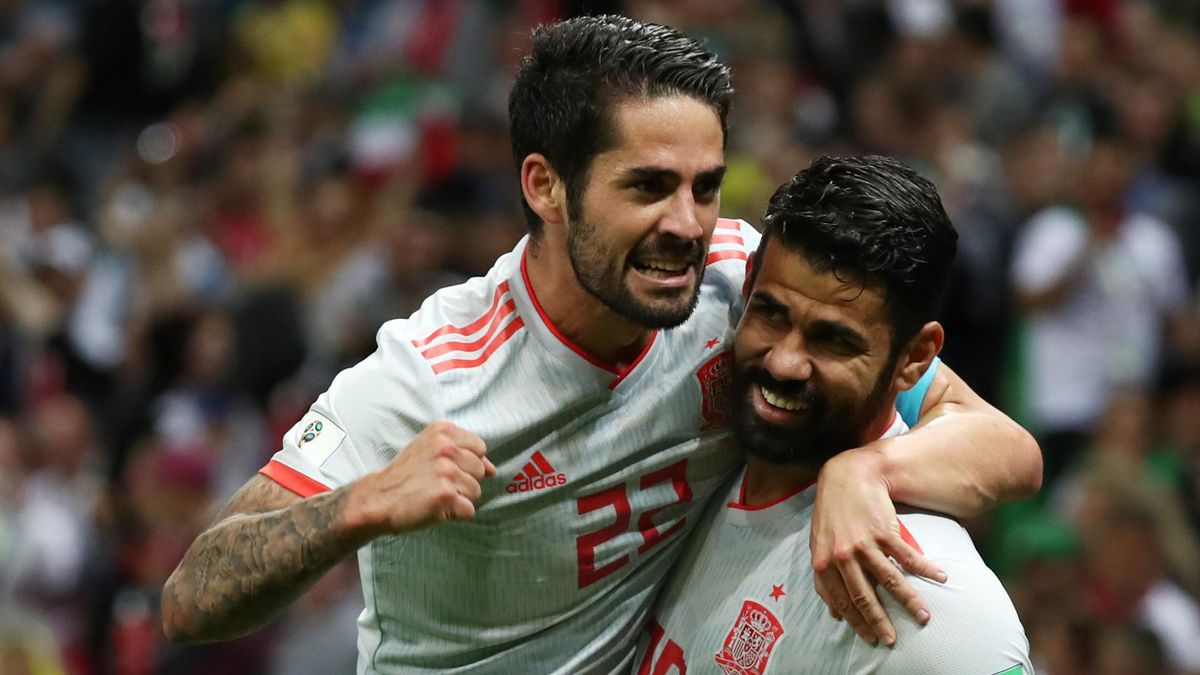 Diego Costa Spain win over doughty Iran - Eurosport