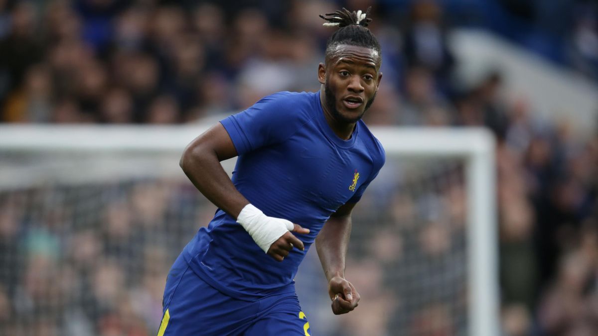 Michy Batshuayi of Chelsea during the FA Cup Third Round match between Chelsea FC and Nottingham Forest at Stamford Bridge on January 05, 2020