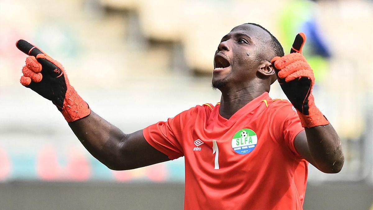 Algeria-Sierra Leone, Coppa d'Africa 2021 (11 gennaio 2022): Il portiere della Sierra Leone Mohamed Kamara (Getty Images)