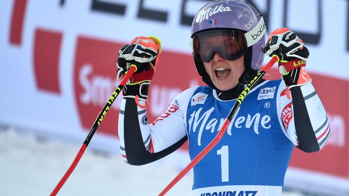 Tessa Worley s'est imposée lors du slalom géant de Kronplatz.