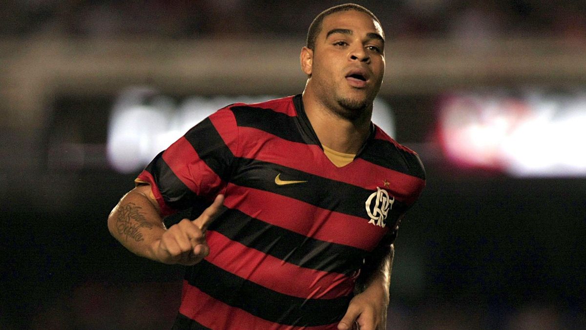 Adriano sous les couleurs de Flamengo en 2009