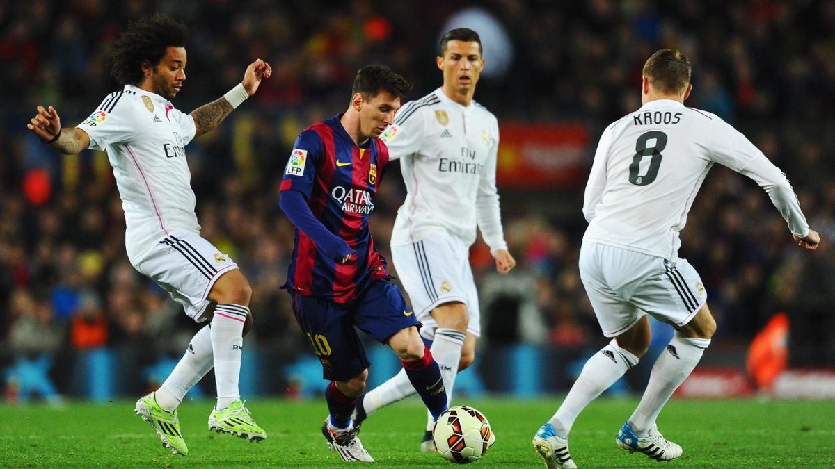 Lionel Messi și Cristiano Ronaldo în Real Madrid - Barcelona (2015)