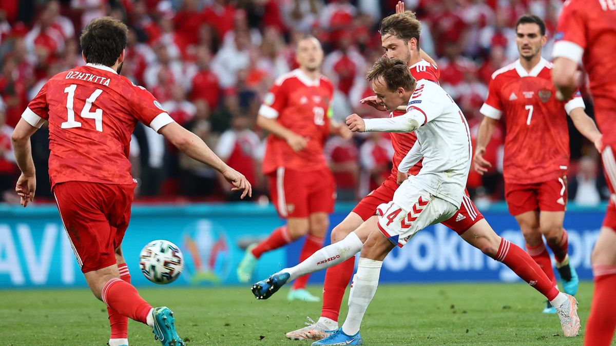 Mikkel Damsgaard a dat un gol fabulos cu Rusia