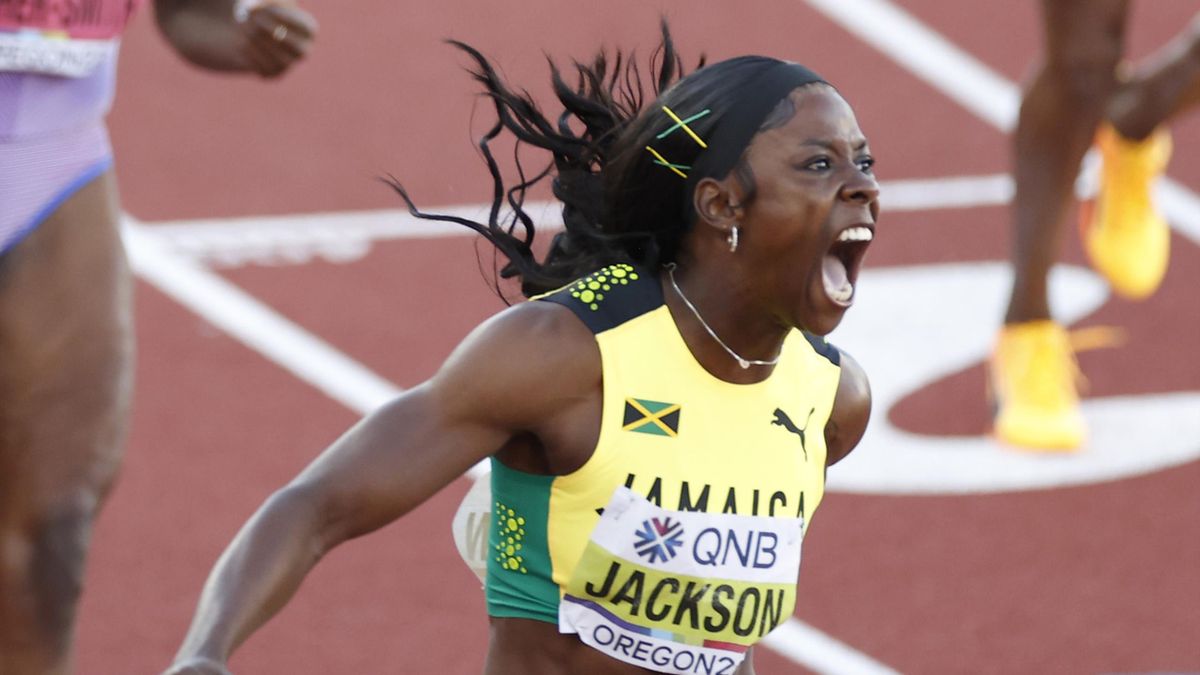 Shericka Jackson est devenue championne du monde du 200m à Euegene.
