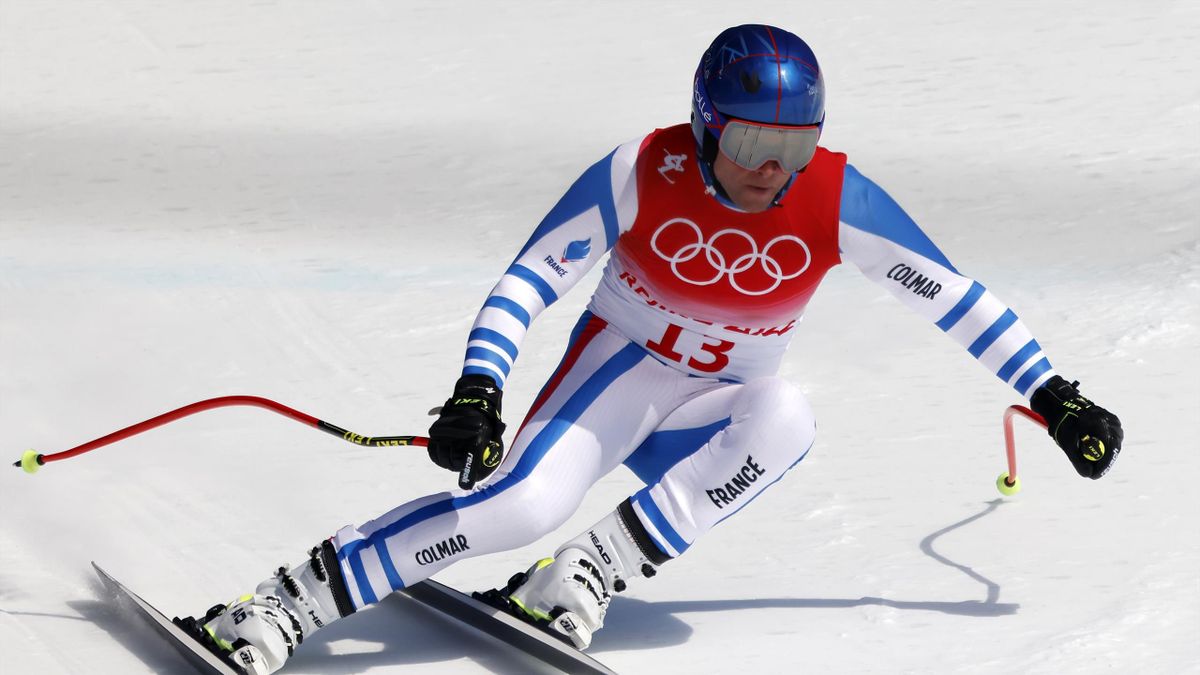 Alexis Pinturault clocked the quickest time in the men's alpine combined downhill section