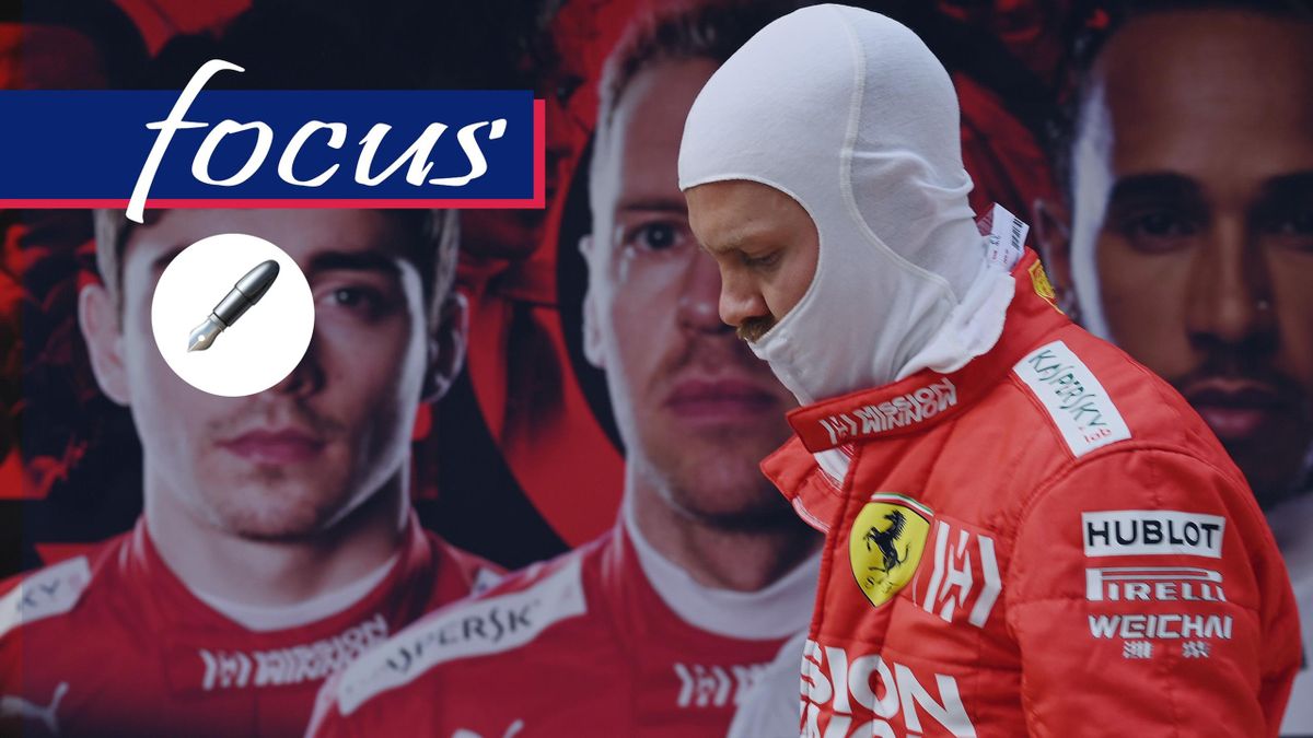 Sebastian Vettel corrucciato, la Ferrari pr la terza gara di fila non ha vinto, Getty Images