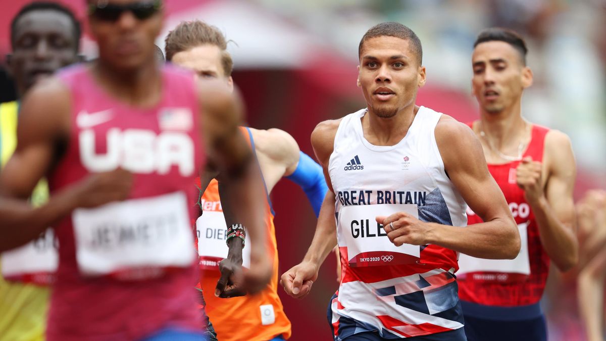 Elliot Giles in action in the 800m at Tokyo 2020, July 31, 2021