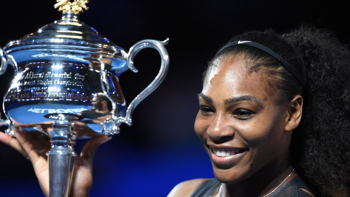 Serena viert haar 23ste Grand Slam-triomf tijdens de Australian Open van 2017