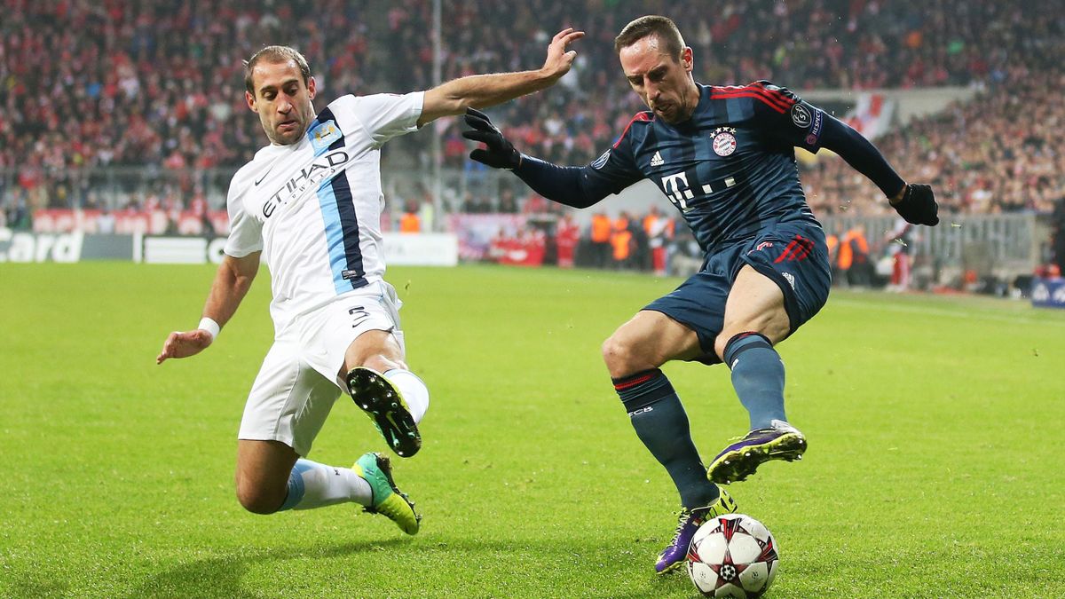 Zabaleta Ribéry Bayern-Manchester City Ligue des champions 2013/2014
