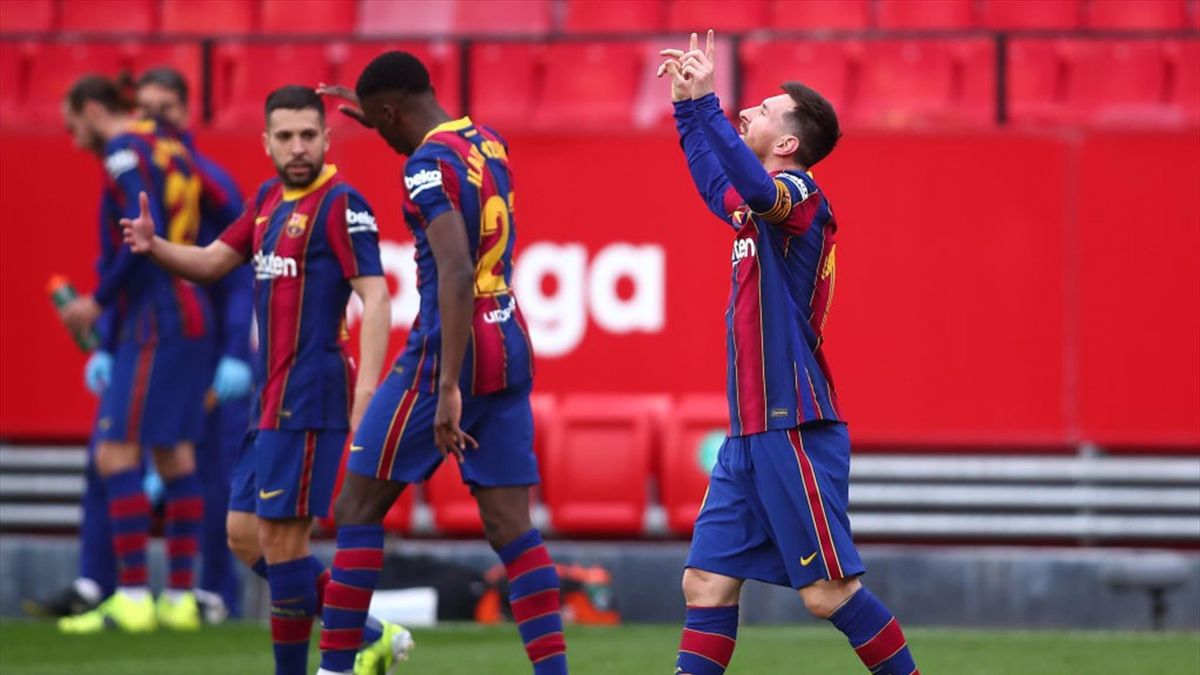 Leo Messi - Siviglia-Barcellona - Liga 2020/2021 - Getty Images