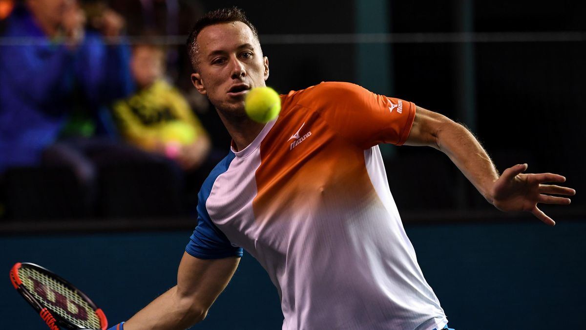 Philipp Kohlschreiber steht beim ATP Masters in Paris in ...