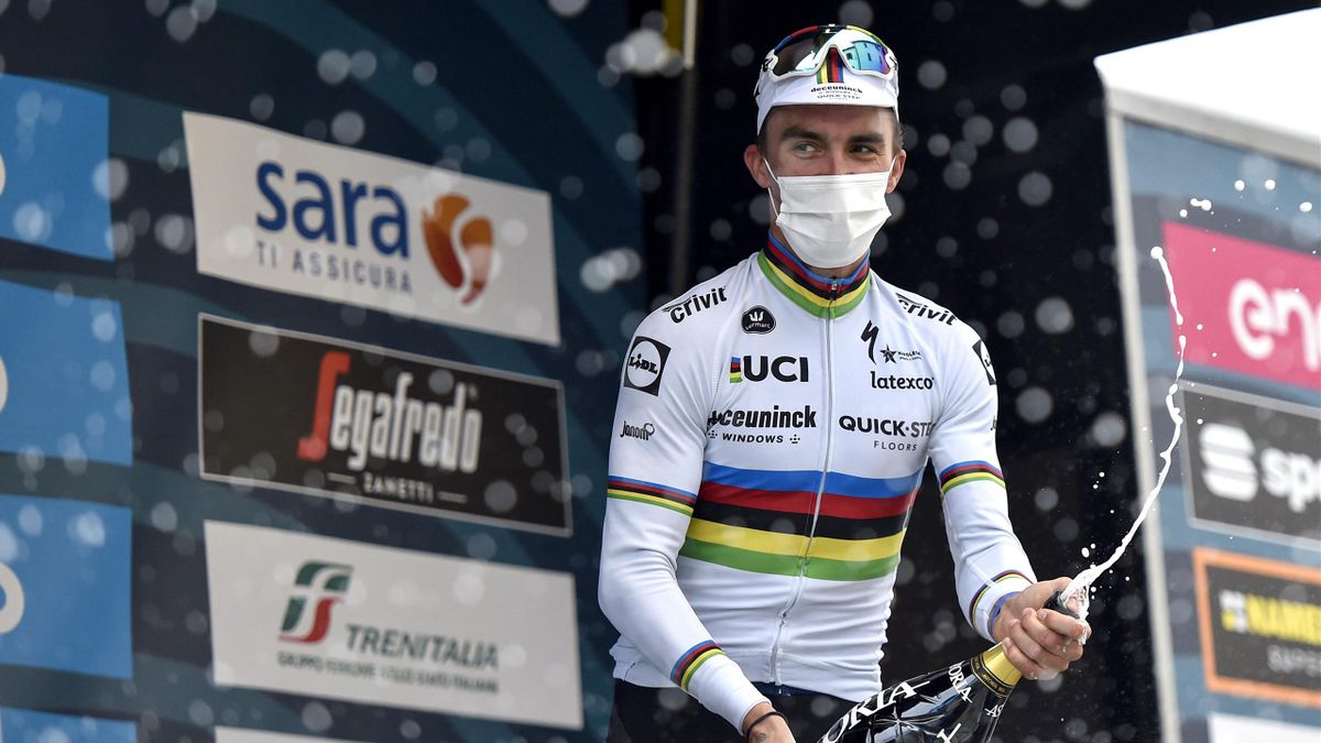 Julian Alaphilippe, vainqueur de la 2e étape de Tirreno-Adriatico 2021