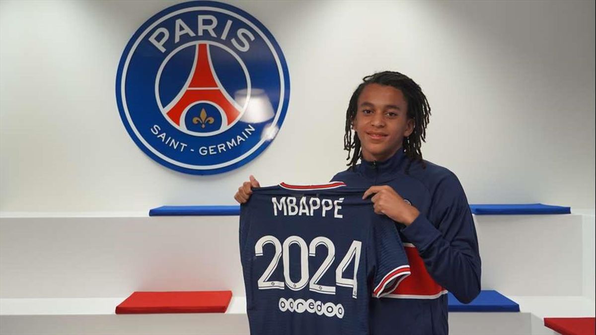 Ethan Mbappé - PSG via site officiel du club