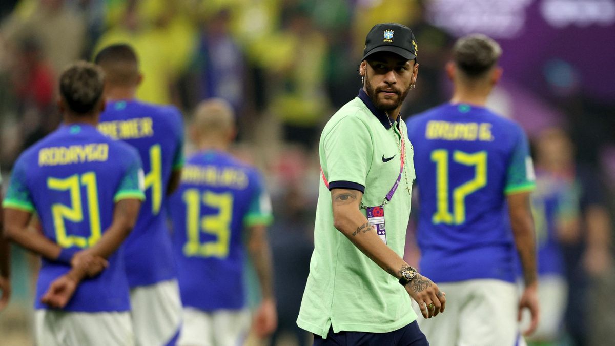 Coloriage Coupe du monde de football 2022 : Brésil Neymar 71