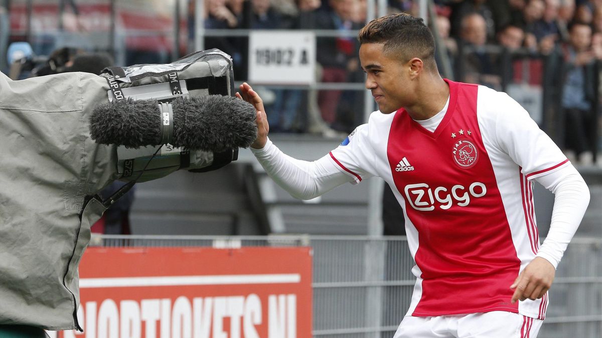 justin kluivert fan du barca et admirateur de cristiano ronaldo eurosport