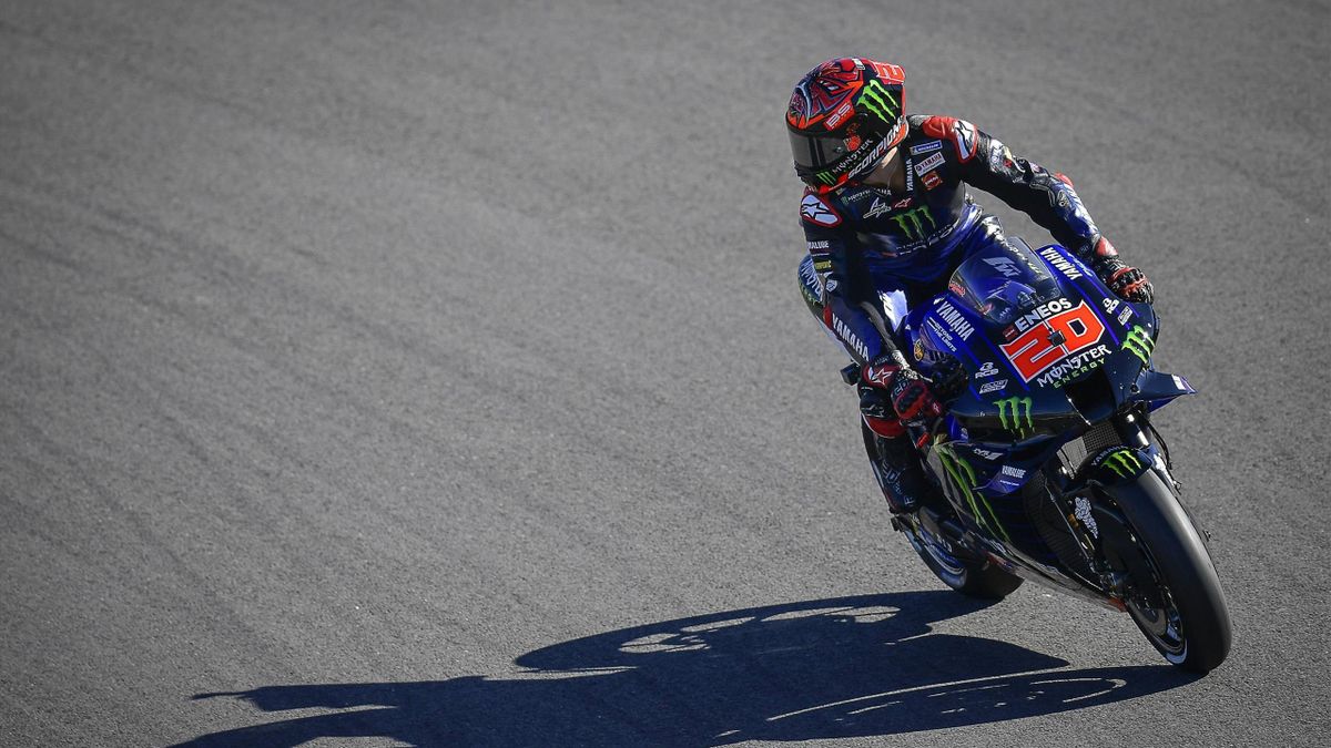Fabio Quartararo (Yamaha) dans le cadre du Grand Prix de l'Algarve 2021