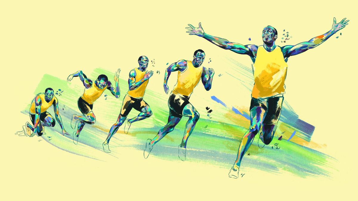 Usain Bolt  (by Allegra Lockstadt)