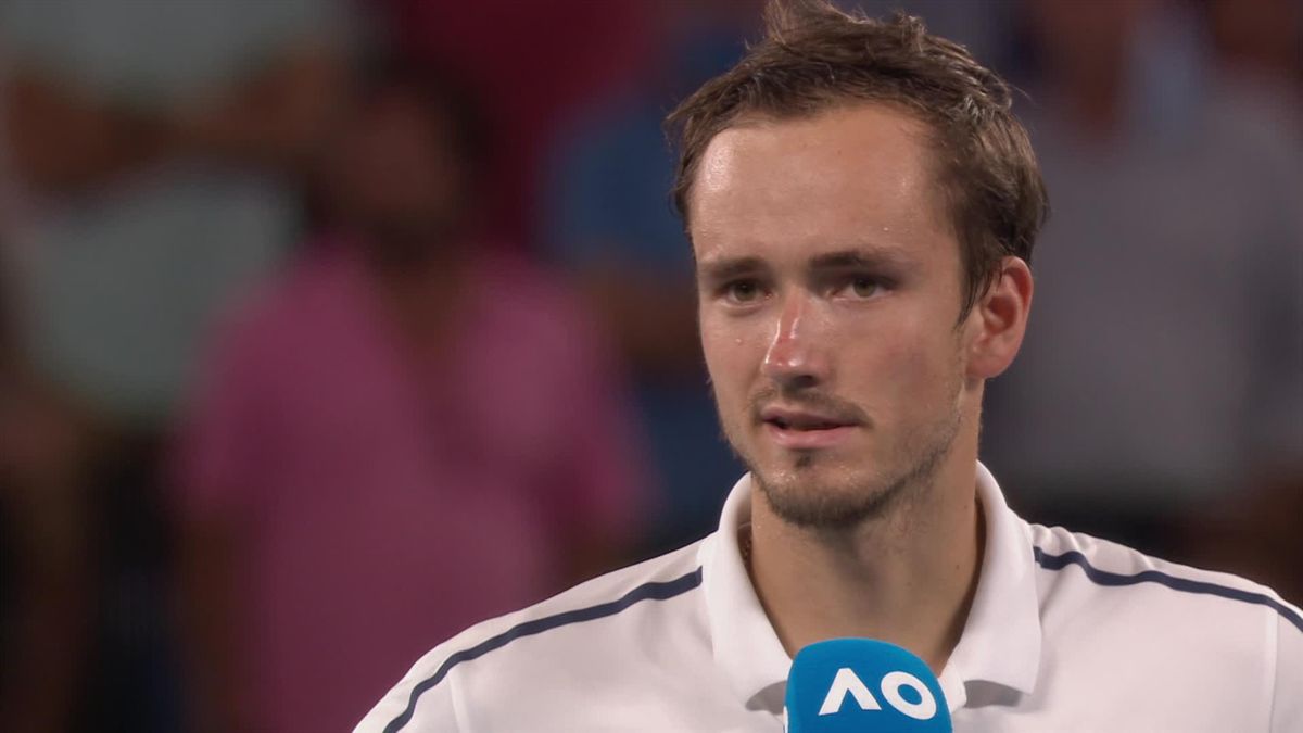 Australian open semifinal Men: Medvedev itw