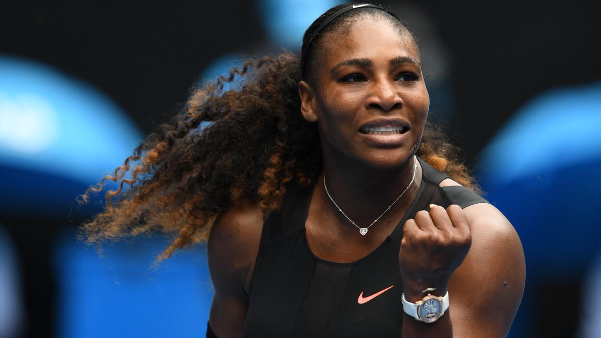 Serena Williams lors de son succès face à Belinda Bencic à l'Open d'Australie