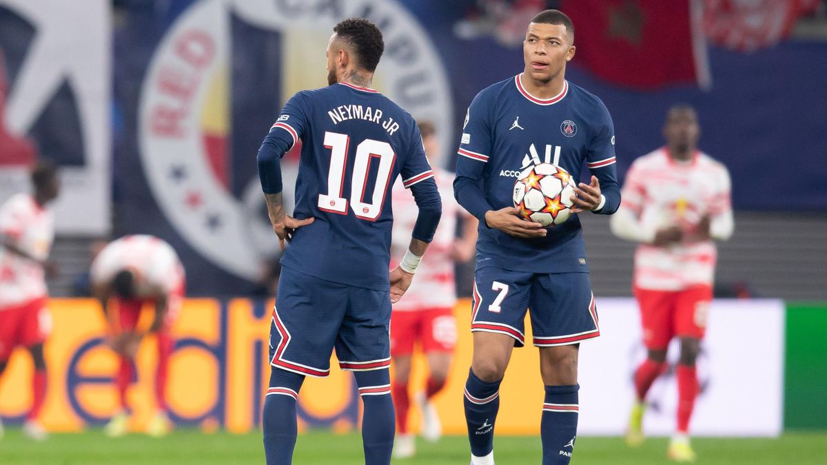 Mbappé et Neymar, impuissants sur la pelouse de Leipzig