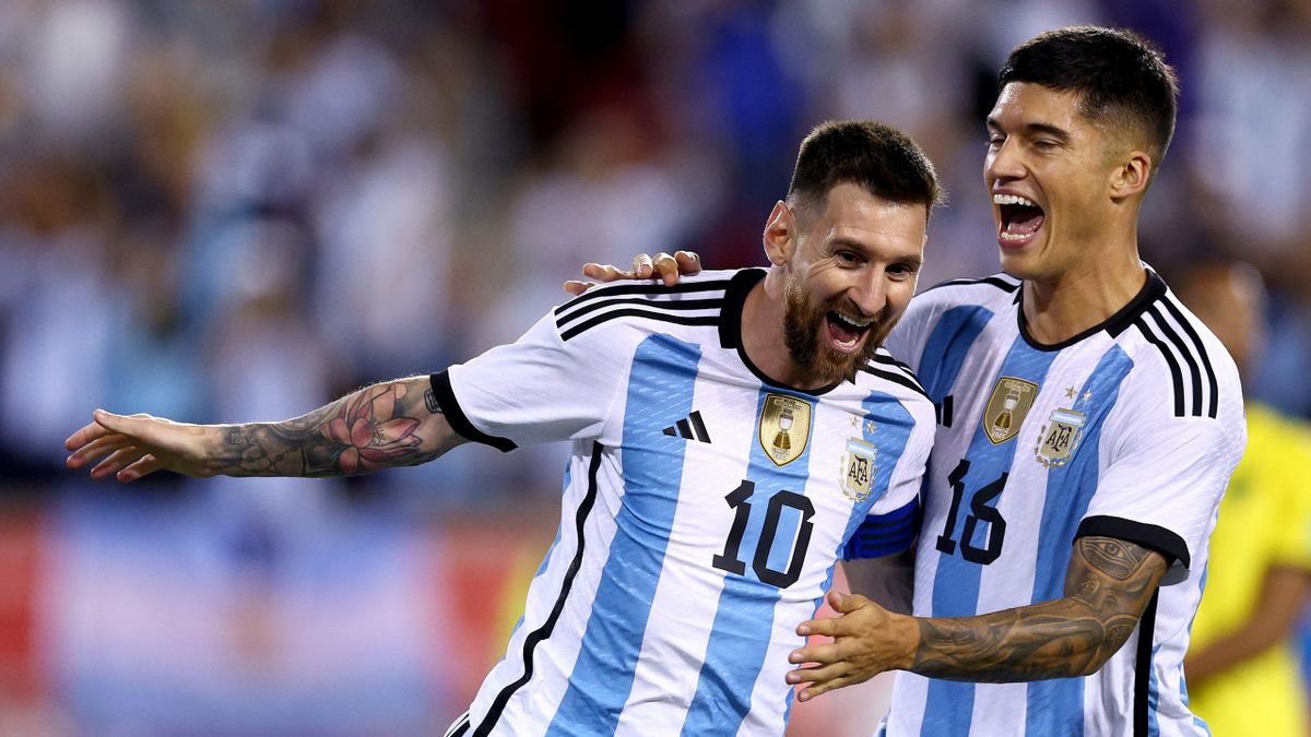 Lionel Messi (PSG), auteur d'un doublé avec l'Argentine face à la Jamaïque