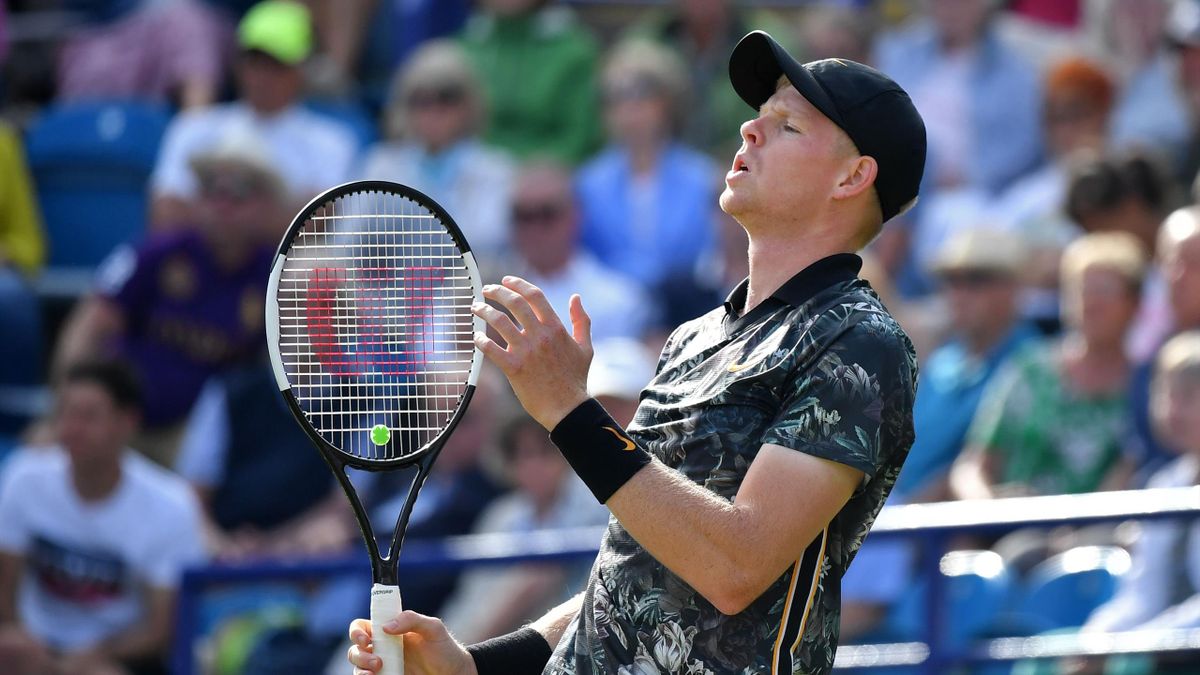 Kyle Edmund lost in straight sets to Taylor Fritz at Eastbourne