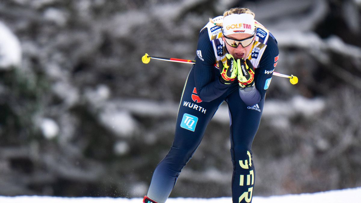 Les Rousses Victoria Carl zeigt in Frankreich stark auf