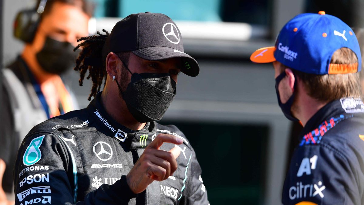 Zwischen Lewis Hamilton (links) und Max Verstappen flogen in Russland bereits am Donnerstag die Giftpfeile hin und her
