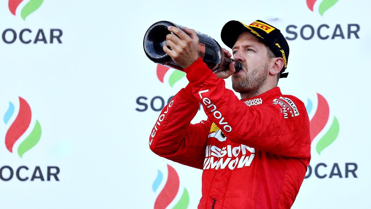 Secondo terzo posto di fila per Sebastian Vettel in questa stagione, Formula 1, GP di Azerbaigian 2019, Getty Images