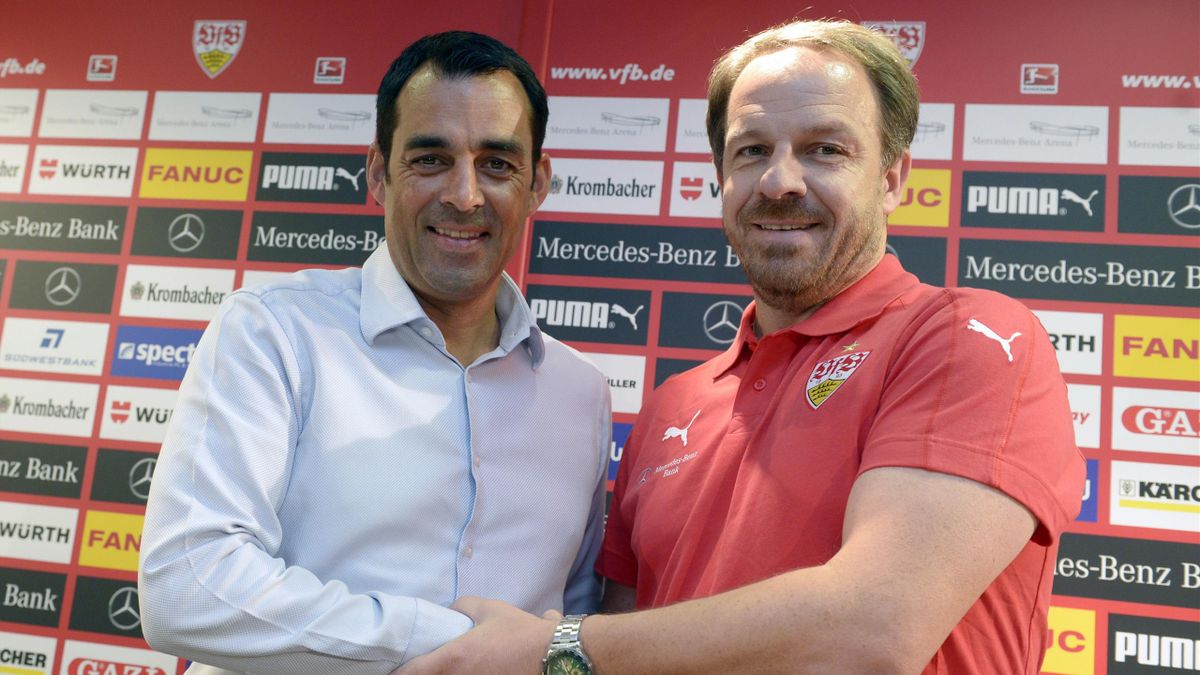 Das neue Gespann des VfB Stuttgart: Sportvorstand Robin Dutt (l.) und Cheftrainer Alexander Zornige