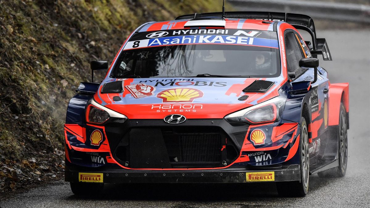 Ott Tänak lors du rallye de Monte-Carlo 2021.