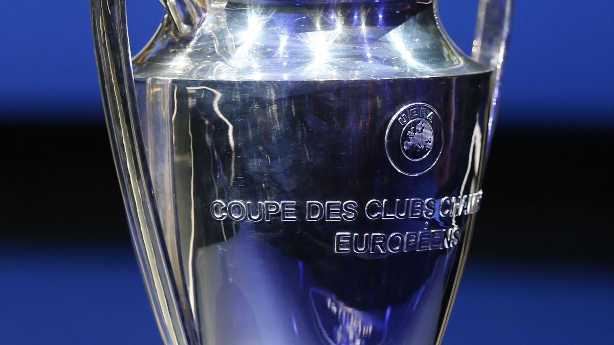 Der Pokal für den Sieger der Champions League