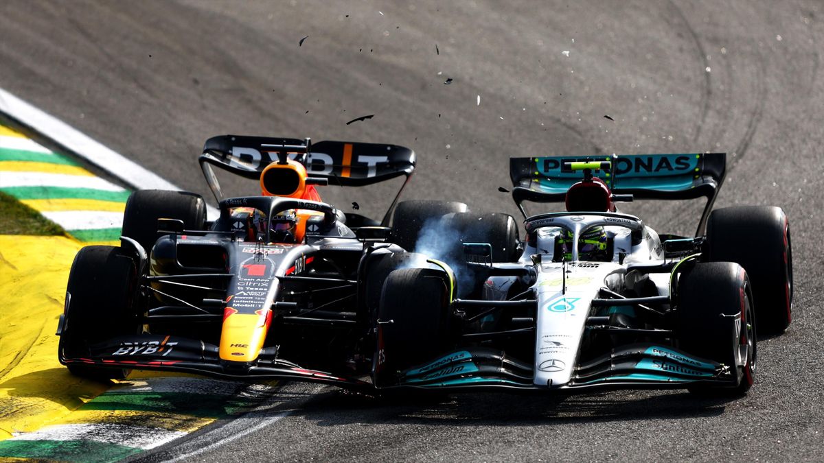 Max Verstappen et Lewis Hamilton s'accrochent au 7e du GP de Sao Paulo 2022