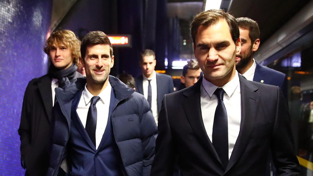 Novak Djokovic and Roger Federer