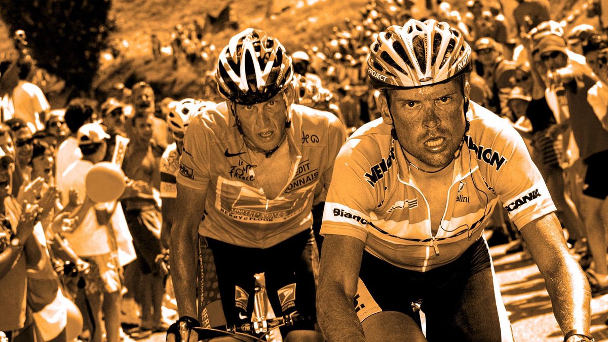 Lance Armstrong in het spoor van Jan Ullrich.