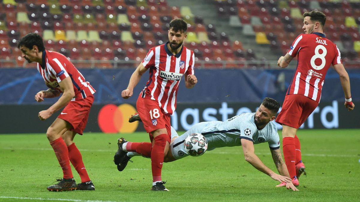 Stunning Olivier Giroud Overhead Kick Gives Chelsea Huge First Leg Win Against Atletico Madrid Eurosport