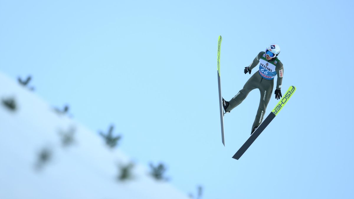 Kamil Stoch in der Qualifikation von Garmisch-Partenkirchen 2021