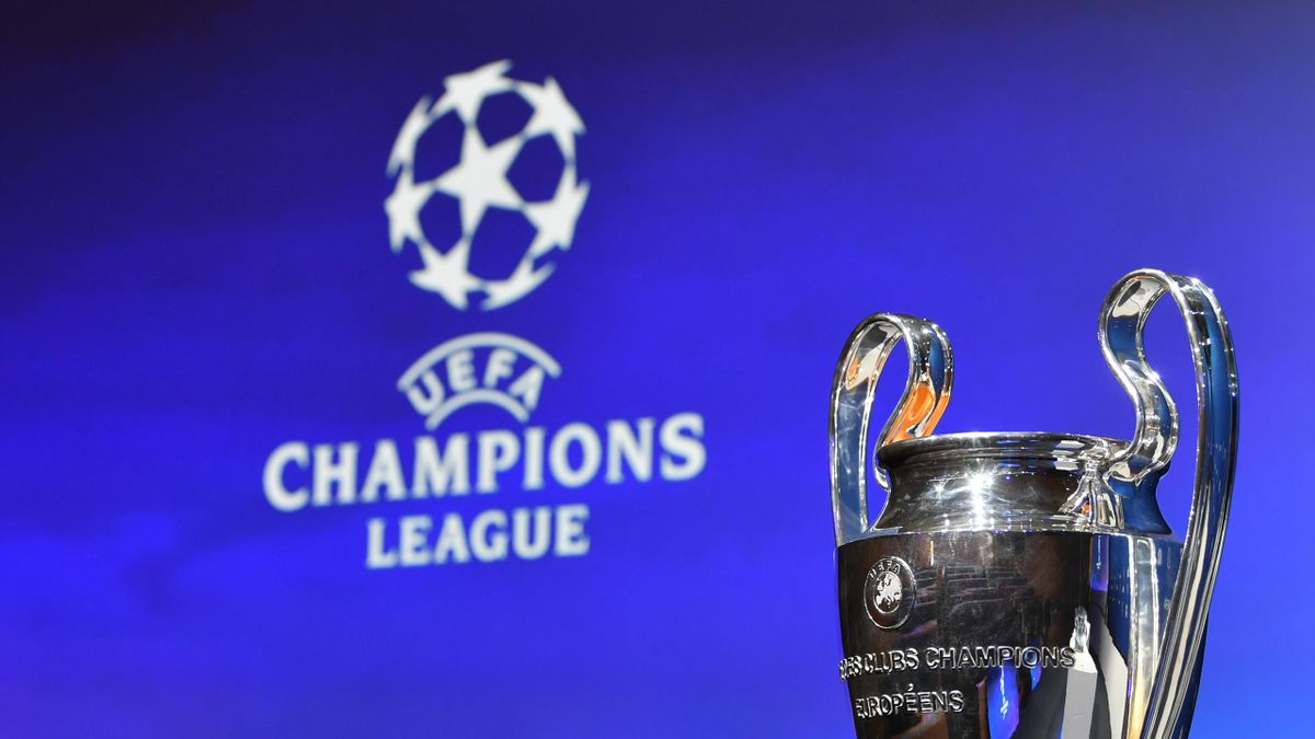 A general view of the trophy ahead of the UEFA Champions League 2019/20 Third Qualifying Round draw at the UEFA headquarters, The House of European Football on July 22, 2019 in Nyon, Switzerland.