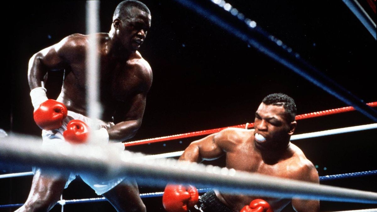 Mike Tyson face à James Buster Douglas en 1990