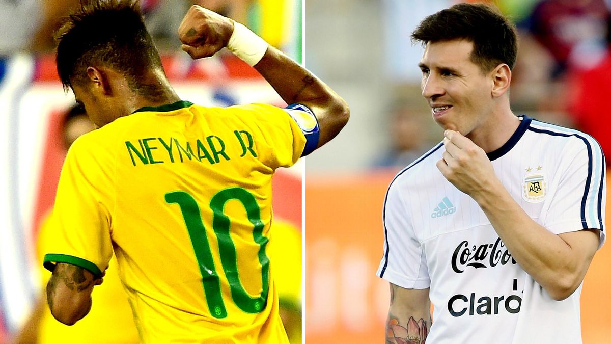 Dunga Vor Brasilien Argentinien Neymar Ist Besser Als Lionel Messi Eurosport