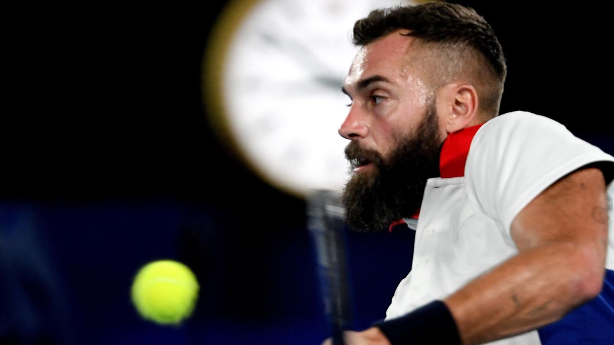 Benoit Paire in action at the ATP Cup recently