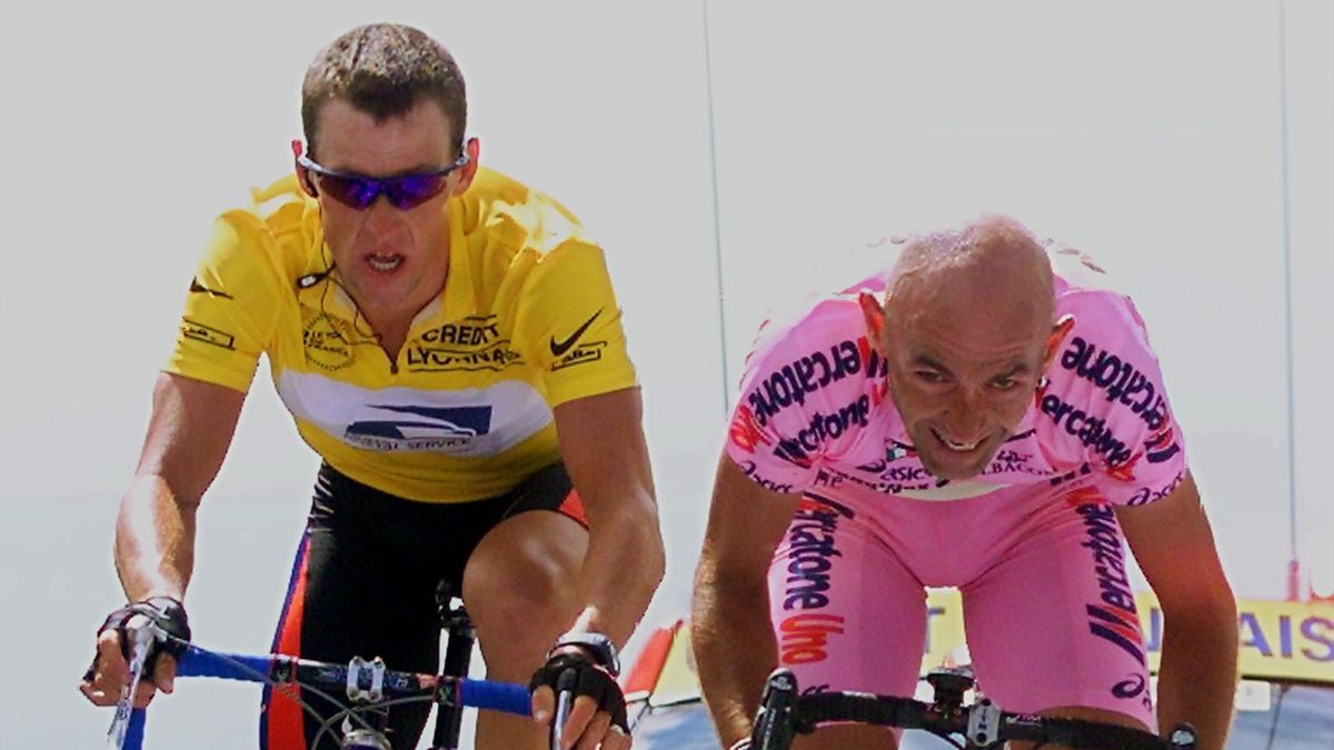 Lance Armstrong, alături de Marco Pantani